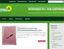 Tablet Screenshot of gruene-hofheim.de